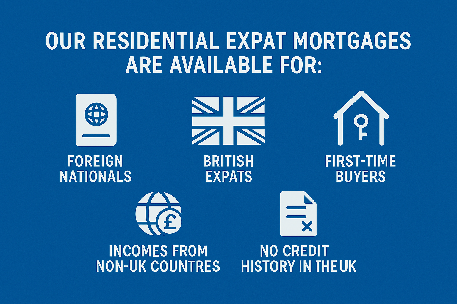Expat residential mortgages for overseas residents
